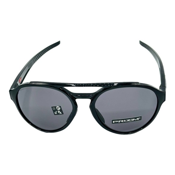 Oakley Forager Asia Fit Polished Black Prizm Grey Lens Sunglasses (Authentic) - Picture 3 of 7